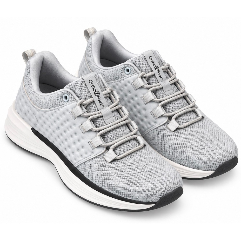 OrthoComfort Mens Gray Walking Shoes OFGT03B EU 43 Inserts US 9.5/10